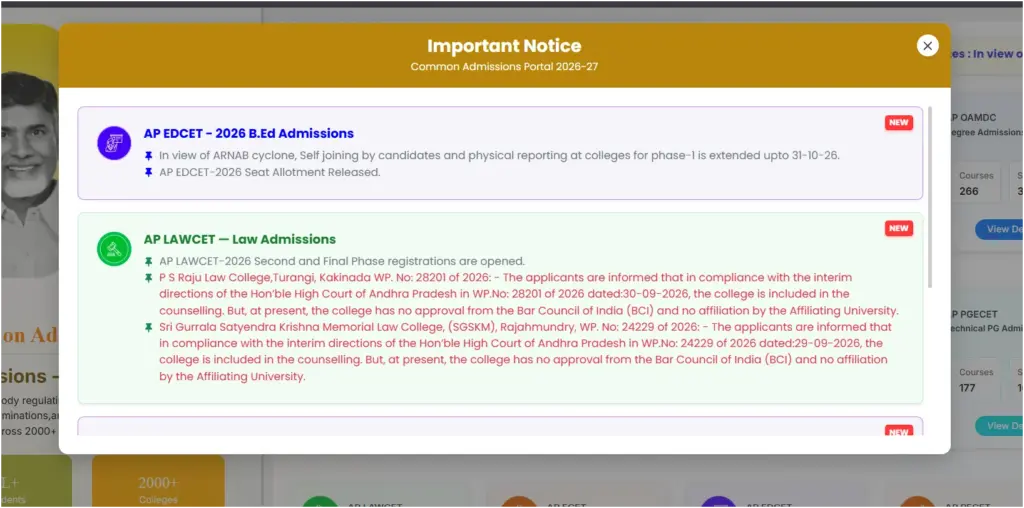AP LAWCET Phase 2 Counselling 2026: Registration Last Date, Schedule, Fee and Process 1 AP LAWCET Phase 2 Counselling 2026 Registration Last Date, Schedule, Fee and Process
