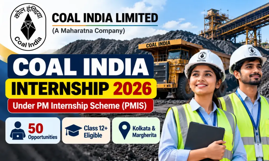 Coal India PM Internship 2026: Apply Online for PM Internship Scheme Posts 1 Coal India PM Internship 2026: Apply Online for PM Internship Scheme Posts