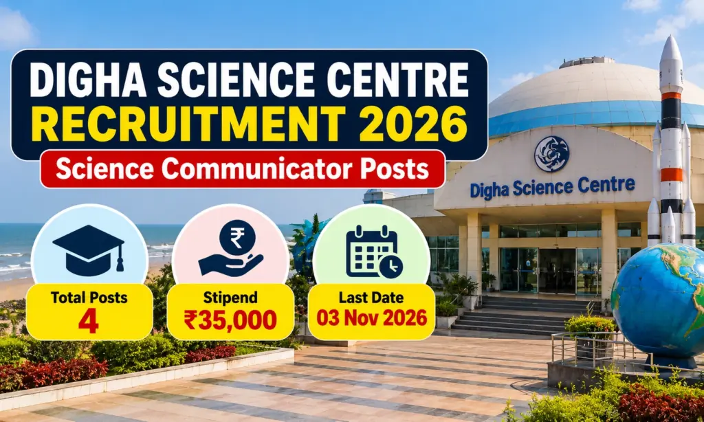 NCSM Digha Recruitment 2026: Online apply, Salary Up to ₹35,000 1 NCSM Digha Recruitment 2026: Online apply, Salary Up to ₹35,000