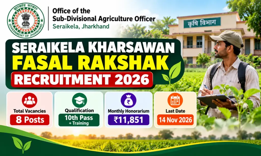 Jharkhand Crop Protection Recruitment 2026 – Apply for Fasal Rakshak Post 1 Jharkhand Crop Protection Recruitment 2026 – Apply for Fasal Rakshak Post