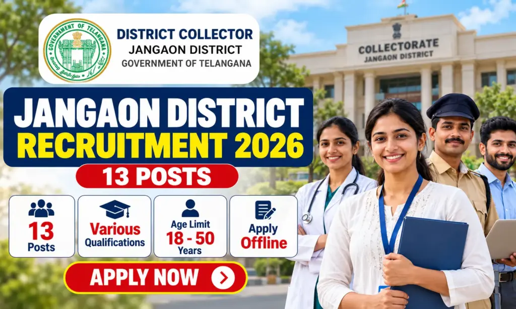 Jangaon District Recruitment 2026: Apply Offline for Driver, DEO and More Posts 1 Jangaon District Recruitment 2026: Apply Offline for Driver, DEO and More Posts