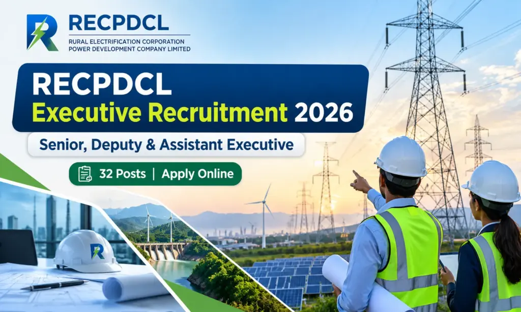 RECPDCL Deputy & Assistant Executive Recruitment 2026: Technical and Finance Posts, Apply Online 1 RECPDCL Deputy & Assistant Executive Recruitment 2026: Technical and Finance Posts, Apply Online