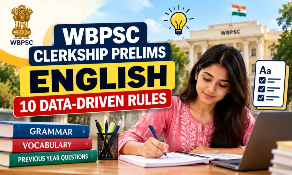 WBPSC Clerkship Prelims English: 10 Data-Driven Rules to Score 25+ Marks 1 WBPSC Clerkship Prelims English: 10 Data-Driven Rules to Score 25+ Marks