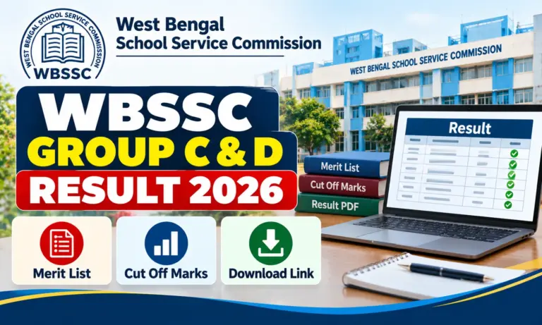WBSSC Group C D Result 2026: Merit List, Cut Off Marks and Download Link Shortly at old.westbengalssc.com 18 WBSSC Group C D Result 2026
