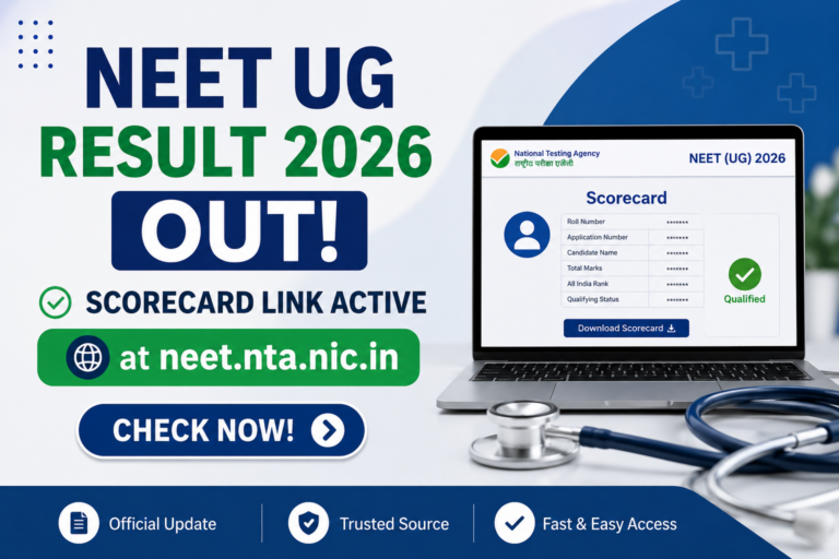 NEET UG Result 2026 Out: Scorecard Link Active at neet.nta.nic.in – Check Now 35 NEET UG Result 2026 Out: Scorecard Link Active at neet.nta.nic.in – Check Now