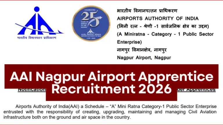 AAI Nagpur Airport Recruitment 2026 Out for Graduate & Diploma Apprentices, Check Apply Online Link 39 AAI Nagpur Airport Apprentice Recruitment 2026