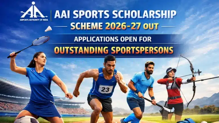 AAI Sports Scholarship Scheme 2026-27 Out, Applications Open for Outstanding Sportspersons 13 AAI Sports Scholarship Scheme 2026-27