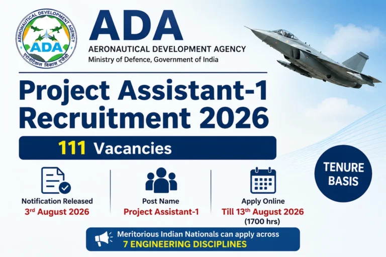 ADA Project Assistant-1 Recruitment 2026 Out, 111 Vacancies, Apply Online Link, Dates 17 ADA Project Assistant-1 Recruitment 2026 Out, 111 Vacancies, Apply Online Link, Dates