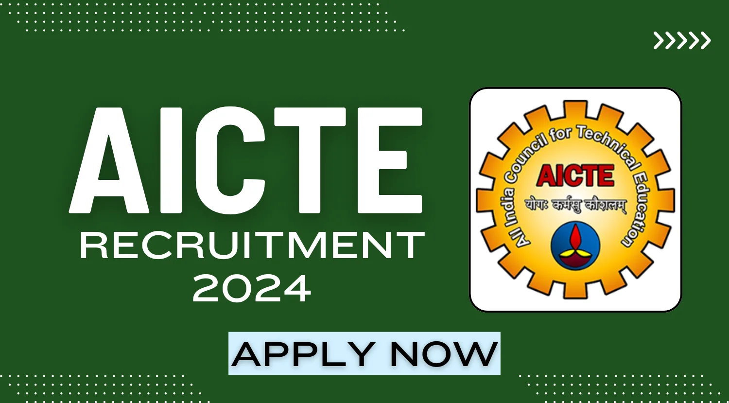 AICTE Fellow Recruitment 2024 Notification OUT