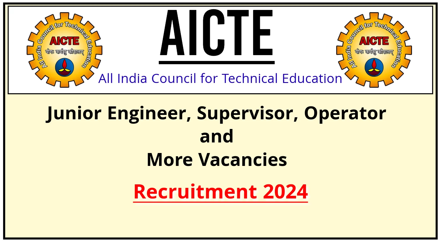 AICTE Recruitment 2024