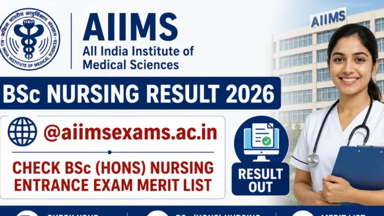 AIIMS BSc Nursing Result 2026 OUT, Check BSc (Hons) Nursing Entrance Exam Merit List, Cut Off 13 AIIMS BSc Nursing Result 2026