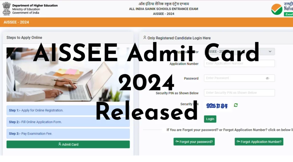 AISSEE Admit Card 2024 Out, Download Your Hall Ticket Now