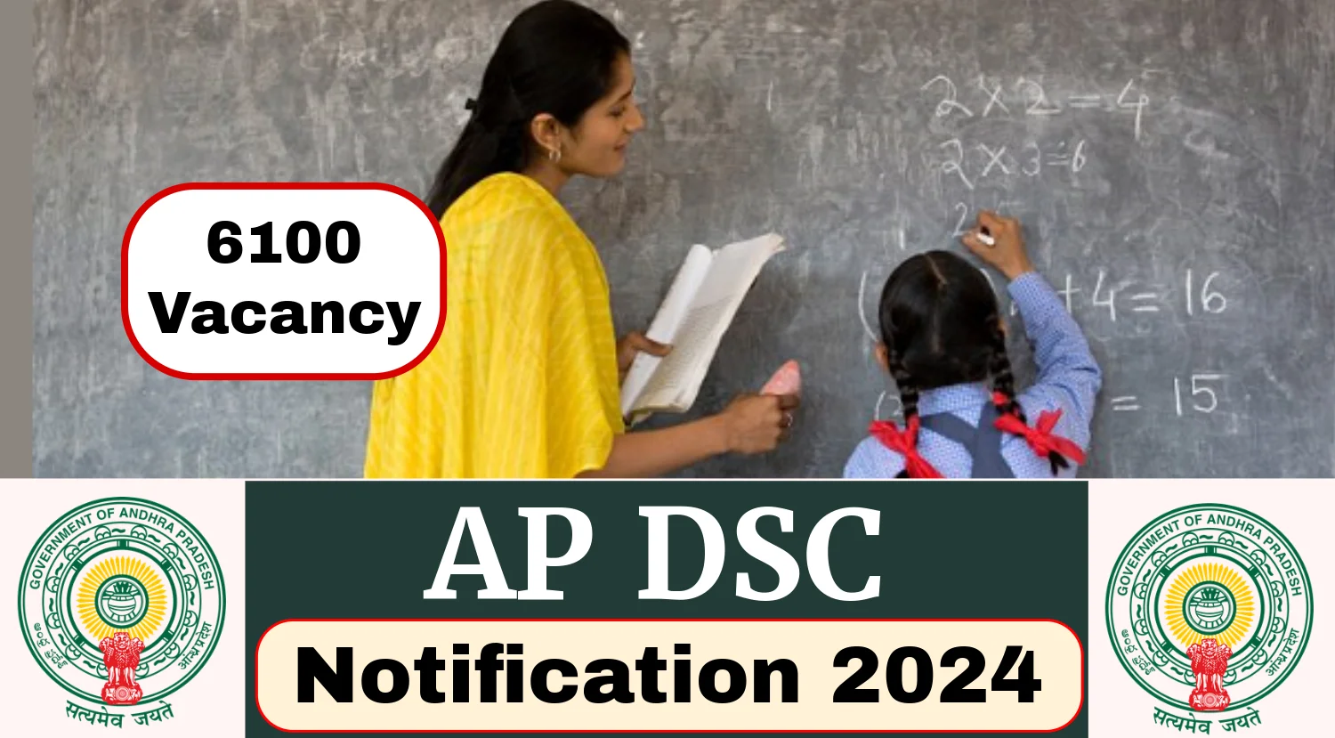 AP DSC Notification 2024 Out For 6100 TGT, PGT & Other Posts