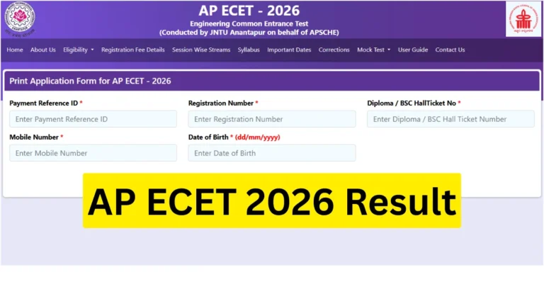AP ECET 2026 Result, Rank Cards at cets.apsche.ap.gov.in, Counselling from June 10 AP ECET 2026 Result