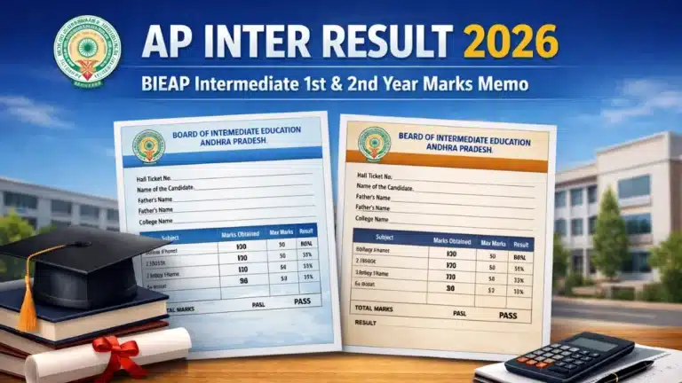 AP Inter Result 2026, BIEAP Intermediate 1st & 2nd Year Marks Memo 20 AP Inter Result 2026, BIEAP Intermediate 1st & 2nd Year Marks Memo