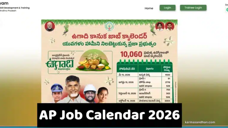 AP Job Calendar 2026 Out @naipunyam.ap.gov.in, 10060 Direct Recruitment Vacancies & Notification Dates 25 AP Job Calendar 2026