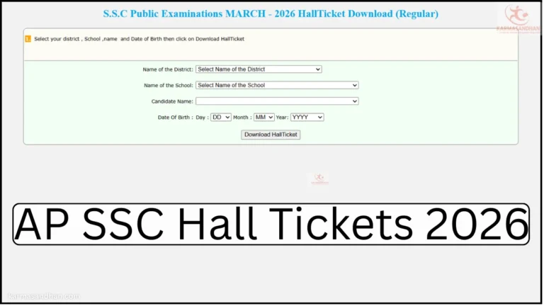 AP SSC Hall Ticket 2026 OUT, Download Class 10 Admit Card for Regular, Private, OSSC, and Vocational Candidates 14 AP SSC Hall Tickets 2026