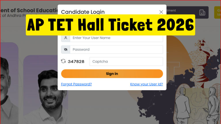 AP TET Hall Ticket 2026 at tet2dsc.apcfss.in, Check APTET Admit Card Download Link Here 39 AP TET Hall Ticket 2026