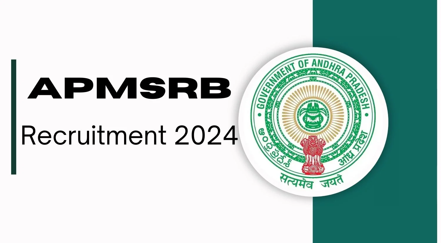 APMSRB Recruitment 2024 Notification Out Check Eligibility Criteria and How to Apply
