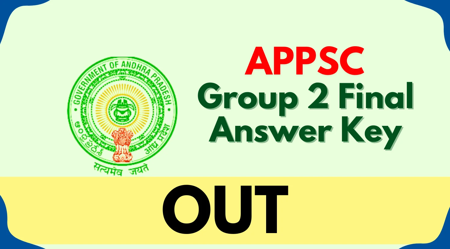 APPSC Group 2 Final Answer Key 2024 OUT
