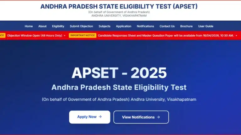 APSET 2025 Answer Key, Date, How to Download Response Sheet and Raise Objection 23 APSET 2025 Answer Key, Date, How to Download Response Sheet and Raise Objection