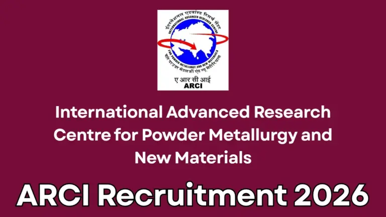 ARCI Recruitment 2026 Notification Out for 29 Scientist , Officer , Technical Assistant & More Vacancies 10 ARCI Recruitment 2026