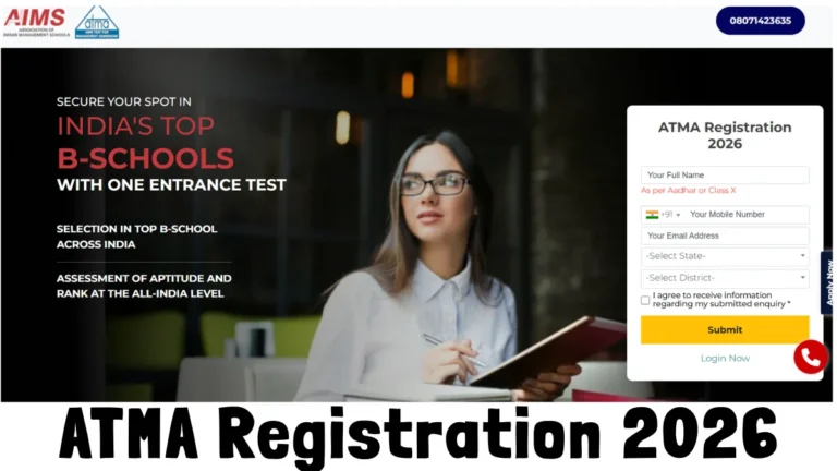 ATMA Registration 2026 Begins for 9th August Exam, Check Important Dates, How to Apply 9 ATMA Registration 2026 Begins for 9th August Exam, Check Important Dates, How to Apply