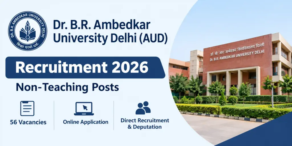 AUD Non-Teaching Recruitment 2026 Notification Out for Junior Assistant,Staff Nurse,Senior Assistant & More Vacancies 1 AUD Non-Teaching Recruitment 2026 Notification Out for Junior Assistant,Staff Nurse,Senior Assistant & More Vacancies