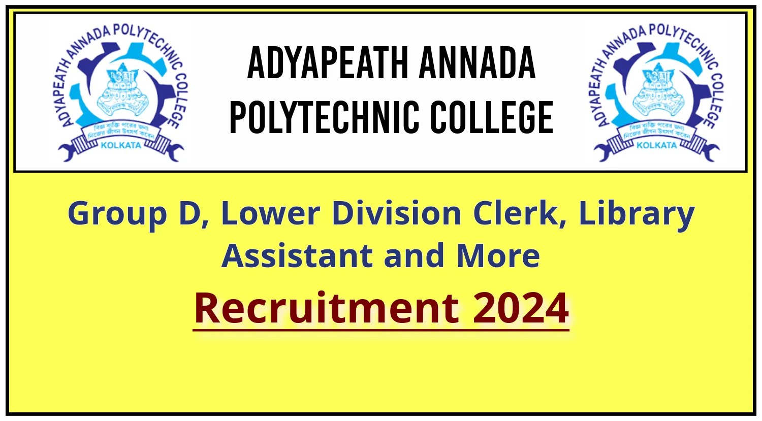 Adyapeath Annada Polytechnic College Recruitment 2024