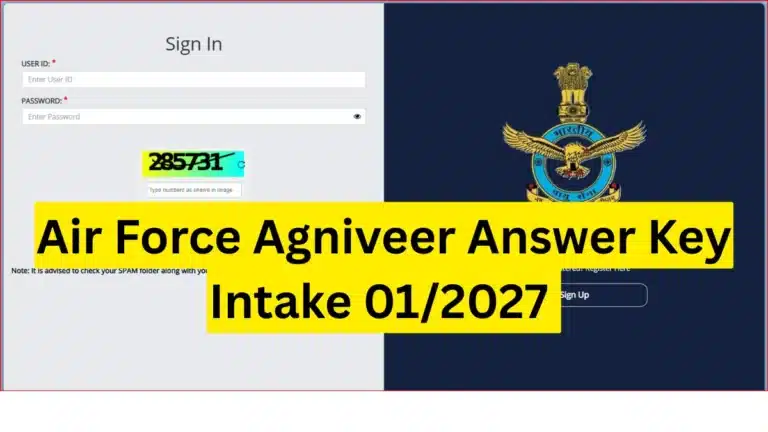 Air Force Agniveer Answer Key Intake 01/2027 Out, Download IAF Response Sheet and Raise Objection, Link Active 29 Air Force Agniveer Answer Key Intake 01/2027