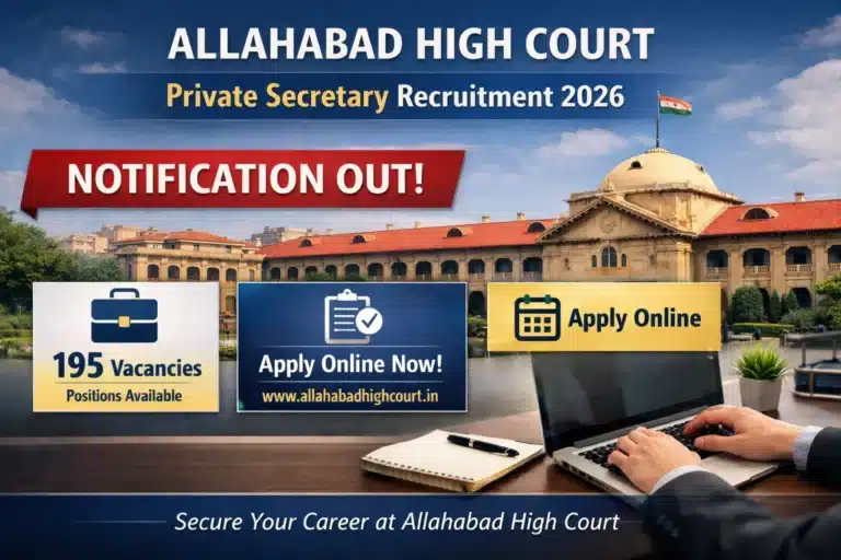 Allahabad High Court Private Secretary Recruitment 2026 Notification Out, Apply Online For 195 Vacancies 4 Allahabad High Court Private Secretary Recruitment 2026