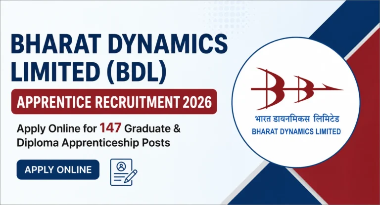 BDL Apprentice Recruitment 2026, Apply Online for 147 Graduate & Diploma Apprenticeship Posts 11 BDL Apprentice Recruitment 2026, Apply Online for 147 Graduate & Diploma Apprenticeship Posts