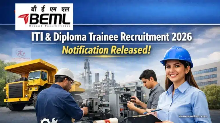 BEML ITI and Diploma Trainee Recruitment 2026 Notification Released 23 BEML ITI and Diploma Trainee