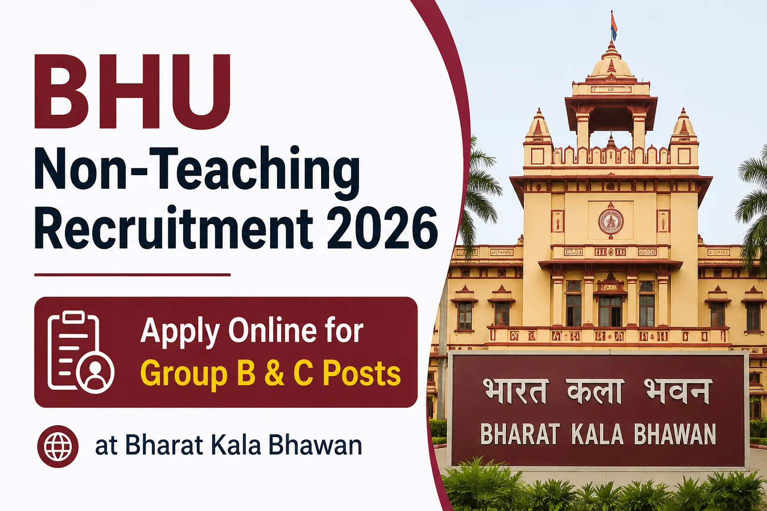 BHU Non-Teaching Recruitment 2026, Apply Online for Group B & C Posts ...
