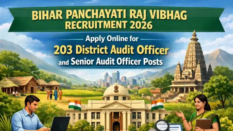 Bihar Panchayati Raj Vibhag Bharti 2026: डिस्ट्रिक्ट और सीनियर ऑडिट ऑफिसर के पद के लिए 10 मार्च तक अप्लाई करें 6 BIhar पंचायती राज विभाग भर्ती 2026