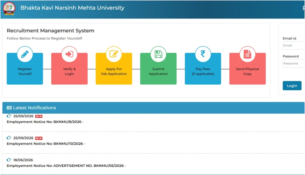 BKNMU Non-Teaching Recruitment 2026 Notification Out, Apply Online For Junior Clerk, Engineer & More Posts 1 BKNMU Non-Teaching Recruitment 2026 Notification Out, Apply Online For Junior Clerk, Engineer & More Posts