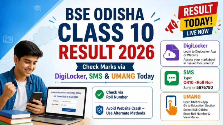 BSE Odisha Class 10 Result 2026, Check Marks Via Digilocker, SMS, UMANG Today 21 BSE Odisha Class 10 Result 2026, Check Marks Via Digilocker, SMS, UMANG Today