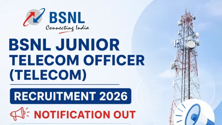 BSNL JTO Recruitment 2026 , Check Junior Telecom Officer Eligibility, Exam Date 22 BSNL JTO Recruitment 2026 Notification OUT, Check Junior Telecom Officer Eligibility, How to Apply