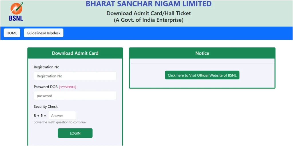 BSNL SET Admit Card 2026 Out, Senior Executive Trainee Hall Ticket & Exam Schedule 1 BSNL SET Admit Card 2026 Out, Senior Executive Trainee Hall Ticket & Exam Schedule