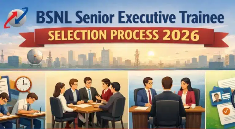BSNL Senior Executive Trainee Selection Process 2026, Check Step-By-Step Procedure