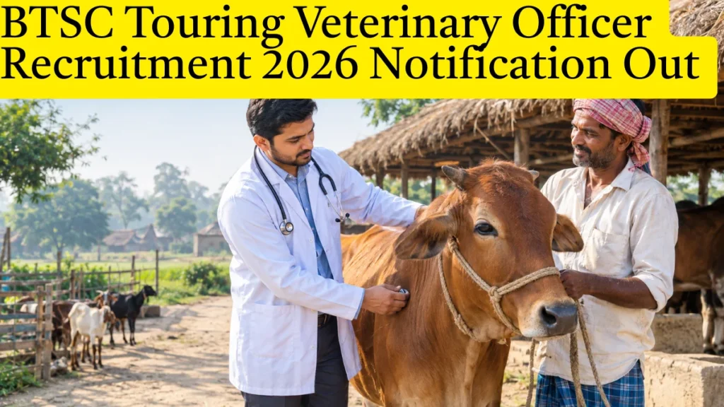 Bihar BTSC Touring Veterinary Officer Recruitment 2026 Notification Out, Apply Online For 787 Vacancies 1 BTSC Touring Veterinary Officer Recruitment 2026 Notification Out, Apply Online For 787 Vacancies