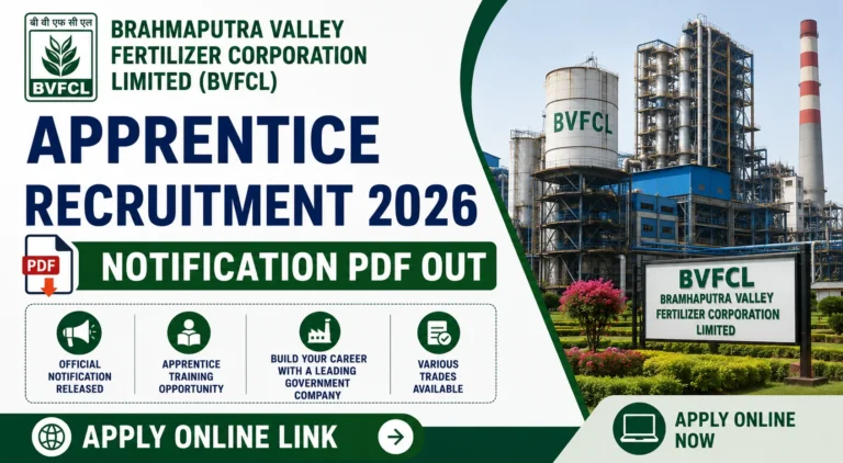 BVFCL Apprentice Recruitment 2026 Notification PDF Out, 38 Vacancy, Apply Online Link Active 29 BVFCL Apprentice Recruitment 2026