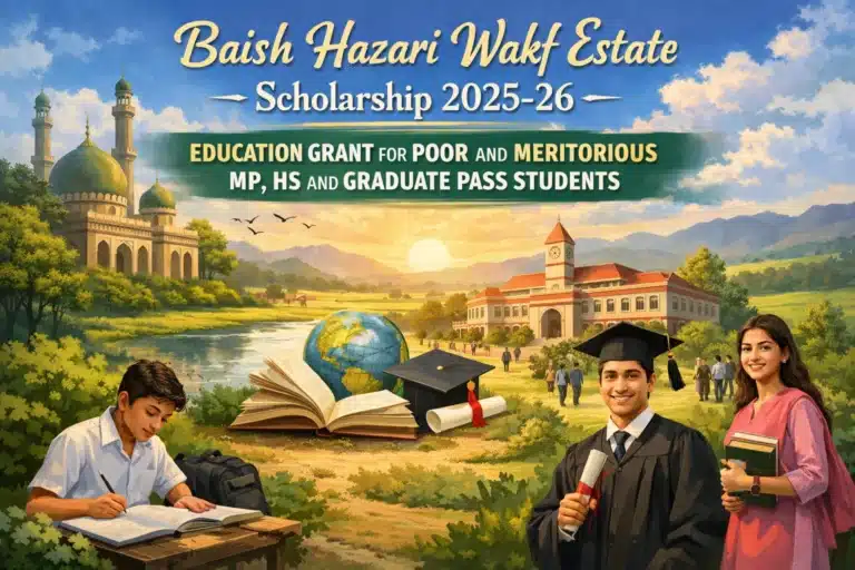 Baish Hazari Wakf Estate Scholarship 2025-26: Education Grant for MP, HS and Graduate Pass Students 9 Baish Hazari Wakf Estate Scholarship 2025-26