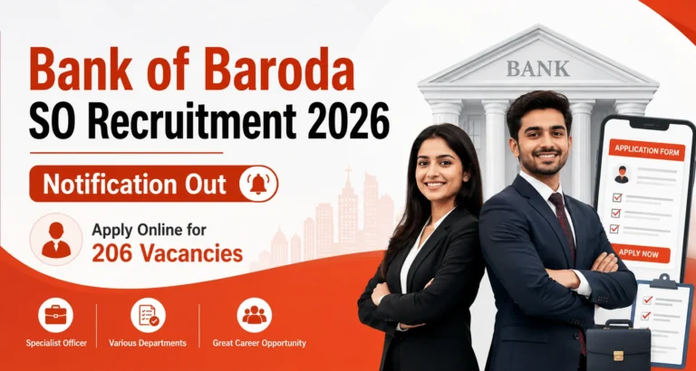 Bank of Baroda SO Recruitment 2026 Notification Out, Apply Online for 206 Vacancies 31 Bank of Baroda SO Recruitment 2026 Notification Out, Apply Online for 206 Vacancies