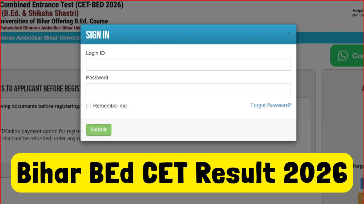 Bihar BEd CET Result 2026 Out at biharcetbed-brabu.in, Download BEd ...