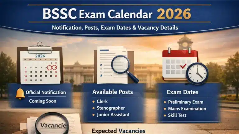 Bihar BSSC Exam Calendar 2026 OUT, Check Posts, Exam Dates, and Vacancy Details 24 Bihar BSSC Exam Calendar 2026: Notification, Posts, Exam Dates, and Vacancy Details