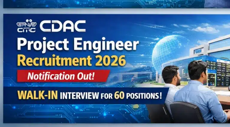 C-DAC Bengaluru Project Engineer Recruitment 2026: Walk-In Interview for 60 Contract Positions 13 C-DAC Bengaluru Project Engineer Recruitment 2026: Walk-In Interview for 60 Contract Positions