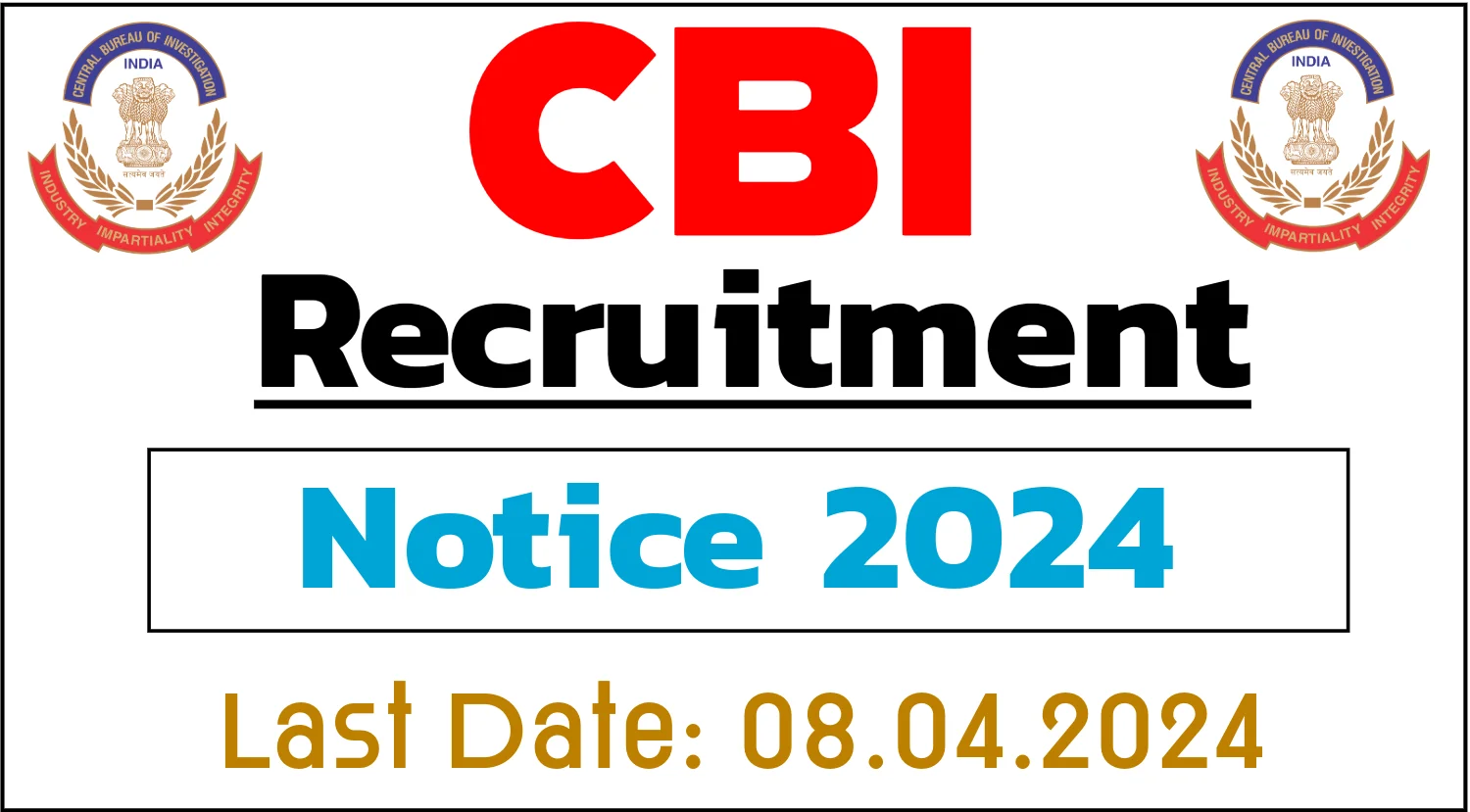 CBI Consultant Recruitment 2024