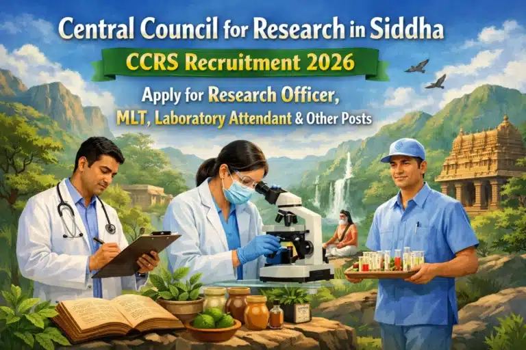 CCRS Recruitment 2026, Apply for Research Officer, MLT, Laboratory Attendant & Other Posts 23 CCRS Recruitment 2026, Apply for Research Officer, MLT, Laboratory Attendant & Other Posts