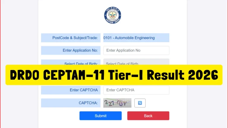 DRDO CEPTAM-11 Tier-I Result 2026 OUT for STA and Technician Posts, Get Direct Link 16 DRDO CEPTAM-11 Tier-I Result 2026
